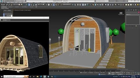 3DsMax Tutorials, Learn 3D Modeling  & Texturing a Wooden House Pod from Scratch in 3Dsmax ( Part 7)