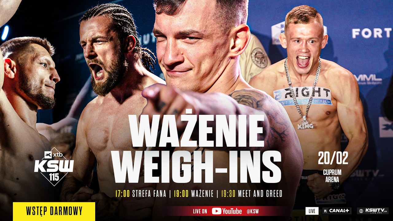 KSW: Ważenie i Strefa Fana przed XTB KSW 115 w Lubinie