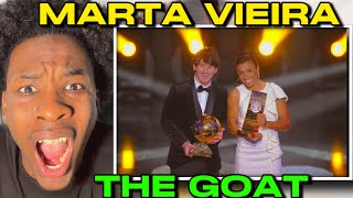 THE LIONEL MESSI OF WOMENS FOOTBALL | MARTA VIEIRA REACTION!