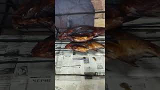 Лещ горячего копчения в русской печи!