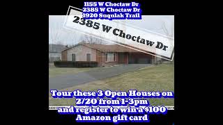 Tour these 3 Open Houses on   2/20 from 1-3pm and register to win a $100 Amazon gift card