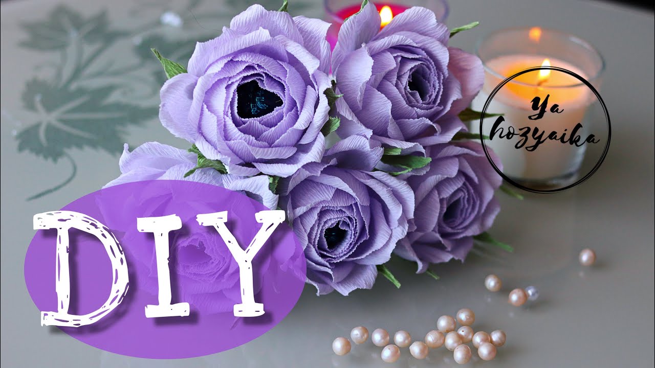 Шикарная роза из гофрированной бумаги с конфеткой🍬 внутри. DIY. corrugated rose.