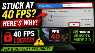 💻 Gaming laptop 40 fps cap fix