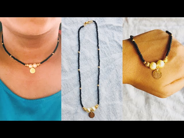 how to make double chain blackbeads at home