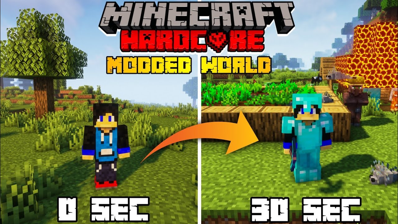 Minecraft, But the Modded World Changes in Every 30 Seconds (Hindi ...
