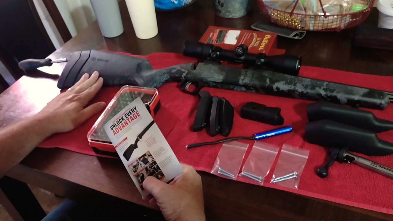 Savage 110 Apex Hunter XP Length of pull Adjustments. No Comb height adjustment available.