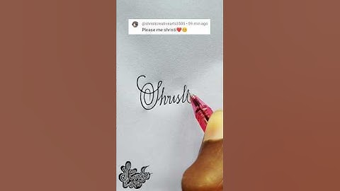 stylish name | Shristi | Calligraphy signature