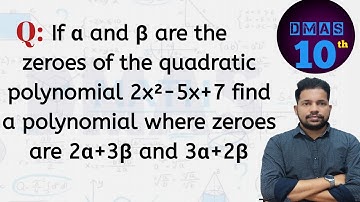 if alpha and beta are the zeros of the quadratic polynomial 2x2-5x+7 find a polynomial whose zero