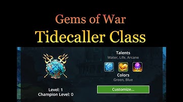 Tidecaller Class Overview - Gems of War