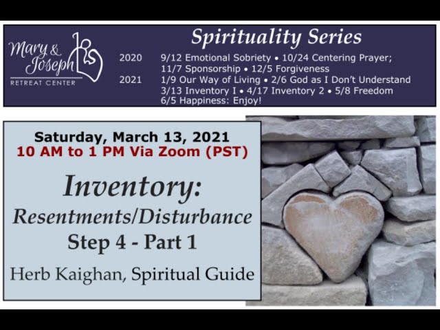 step 4 inventory resentment disturbance part 1 youtube