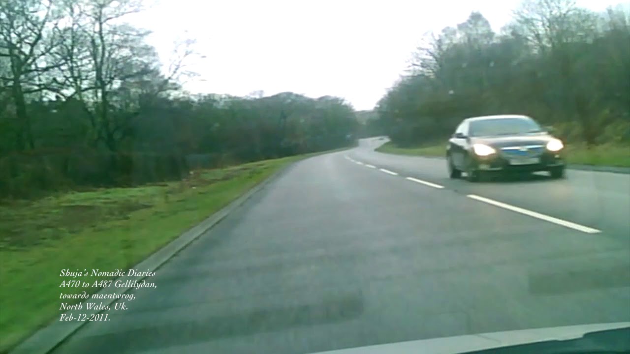 A470 to A487 Gellilydan then towards Maentwrog, North Wales, Uk