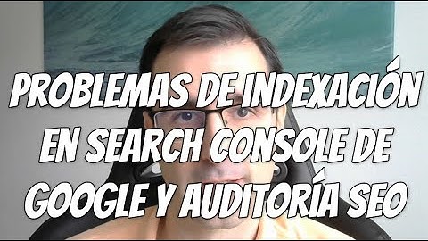 Problemas de indexación en Search Console de Google
