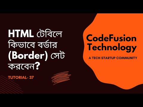 37. Enhancing HTML Tables with Borders: A Guide to Visual Organization.