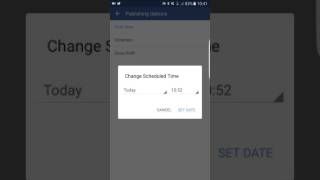 Schedule Post on Facebook Page Manager App