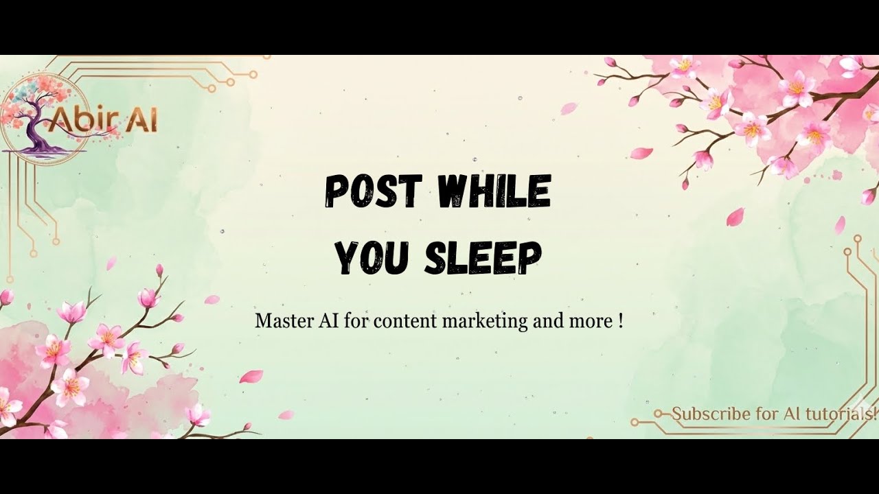 Scheduling Social Media with Buffer: Post While You Sleep | Abir-AI (2026)