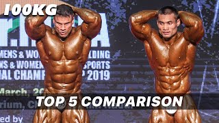 100 Kg Weight Category Mr INDIA 2019 - Top 5 Comparison