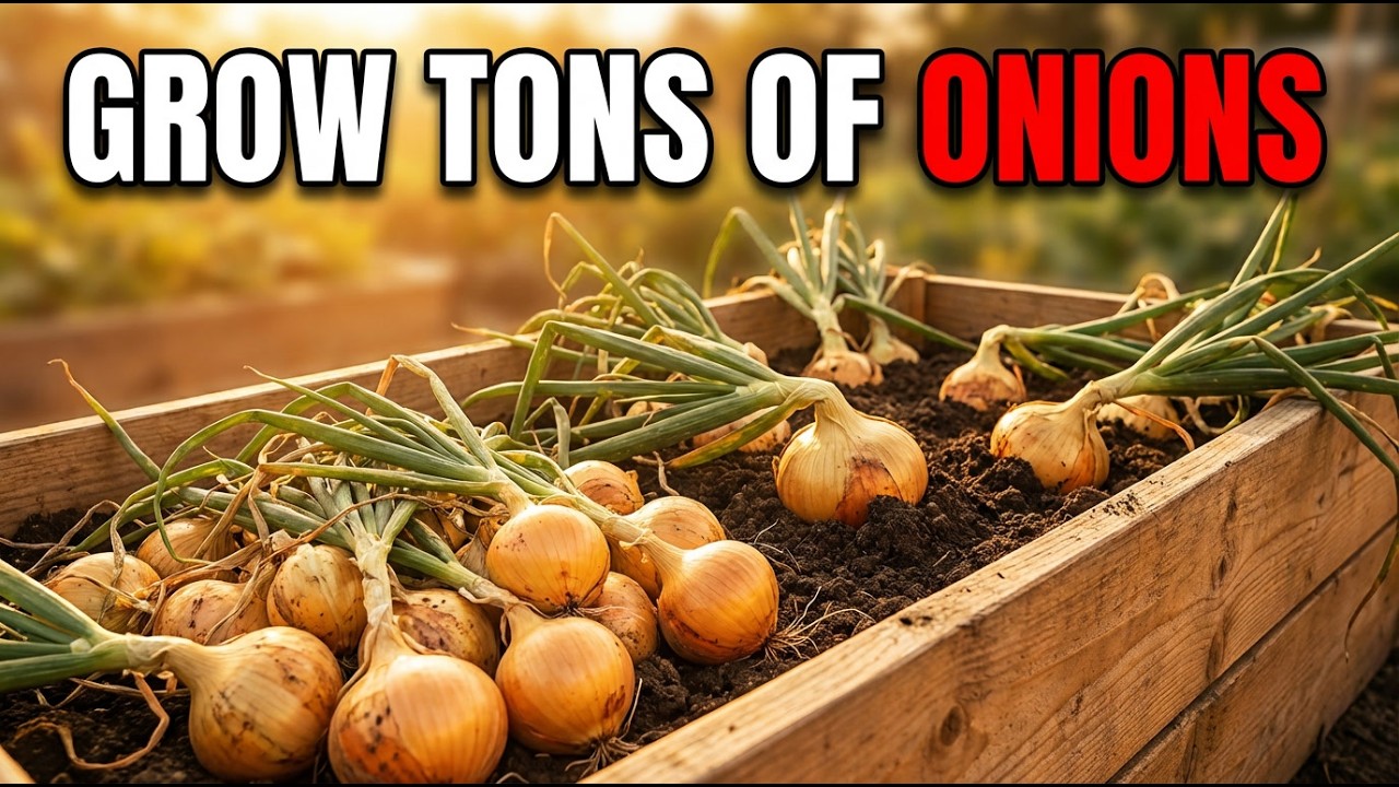 How to Grow a TON of Onions in ONE Container (5 Tips for Huge Yields!)