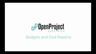OpenProject Budgets and Cost Reports