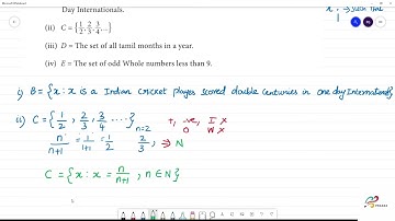 Class 9 TN Maths  1. SET LANGUAGE  Exercise 1.1   5  Represent the following sets in set builder
