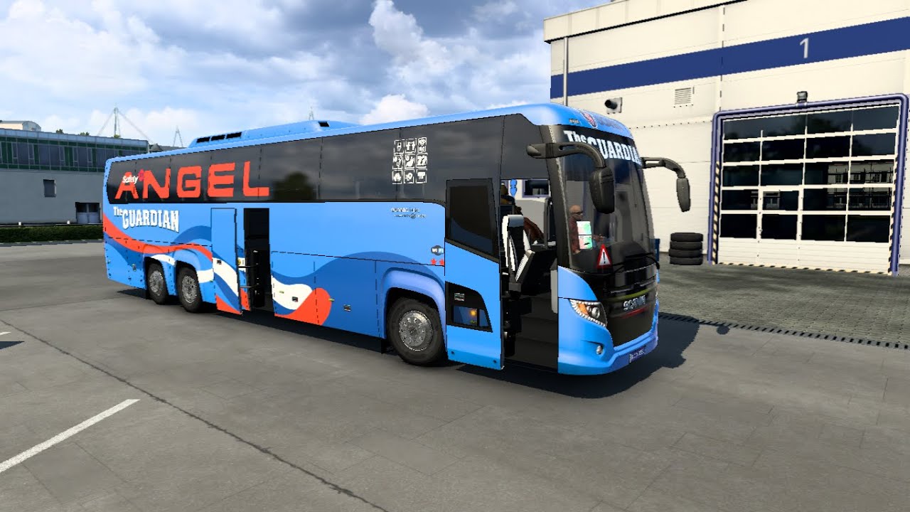 GUARDIAN ANGEL SCANIA TOURING / Ets 2 Bus Mod 1.45 Gameplay