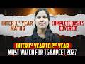 Inter 1st Year Maths 🔥 Complete Basics 😱 EAPCET 2027 Must Watch | TG EAPCET 2027