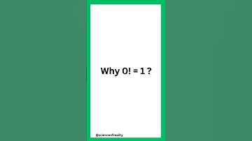 Why 0! = 1 | Why is 0 Factorial equal to 1 ?  #maths #shorts #factorial #number