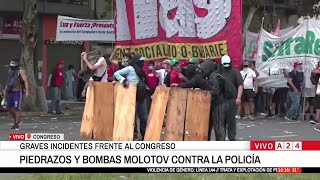 Graves Incidentes En El Congreso El Equipo De A24 Agredido Por Manifestantes