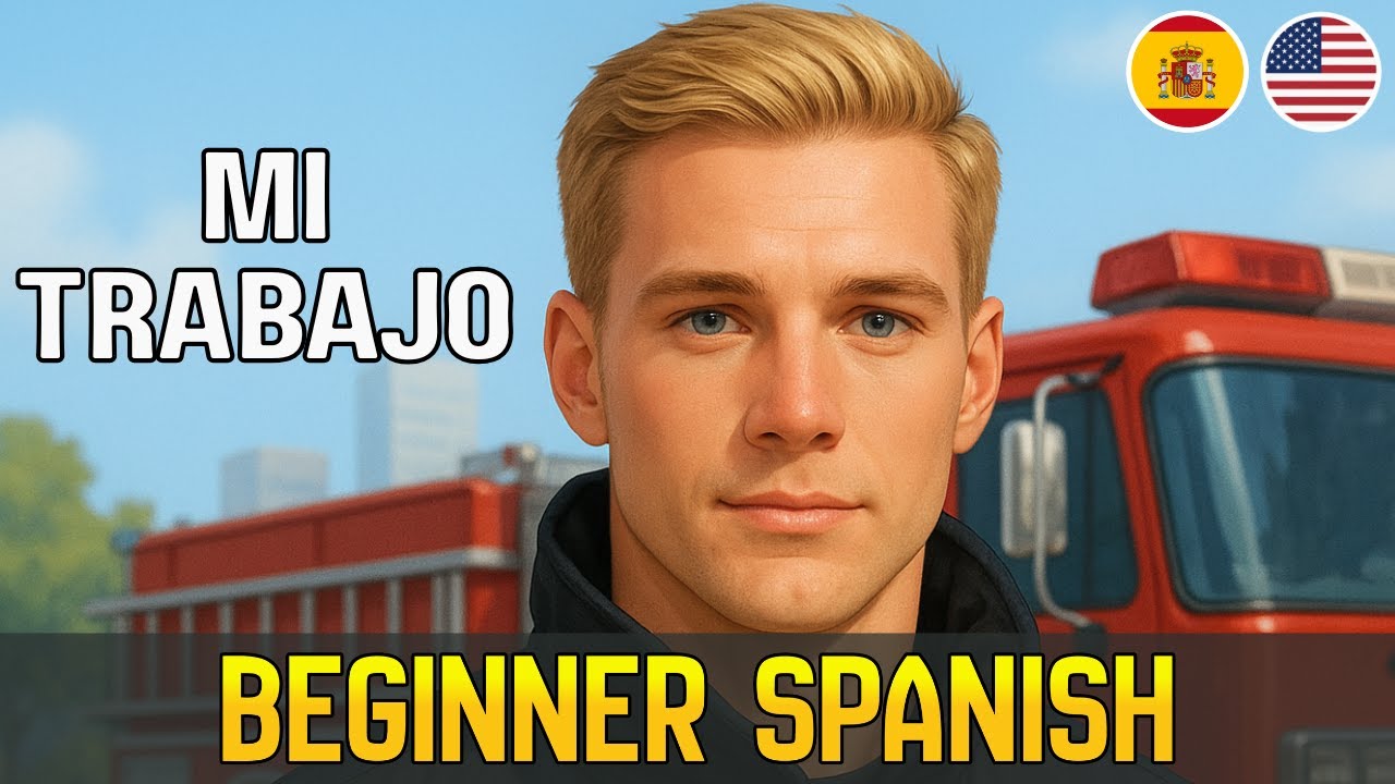 Spanish Daily Routine for Beginners (A1–A2) 🧑‍🚒 | Reading & Listening Practice 🇪🇸