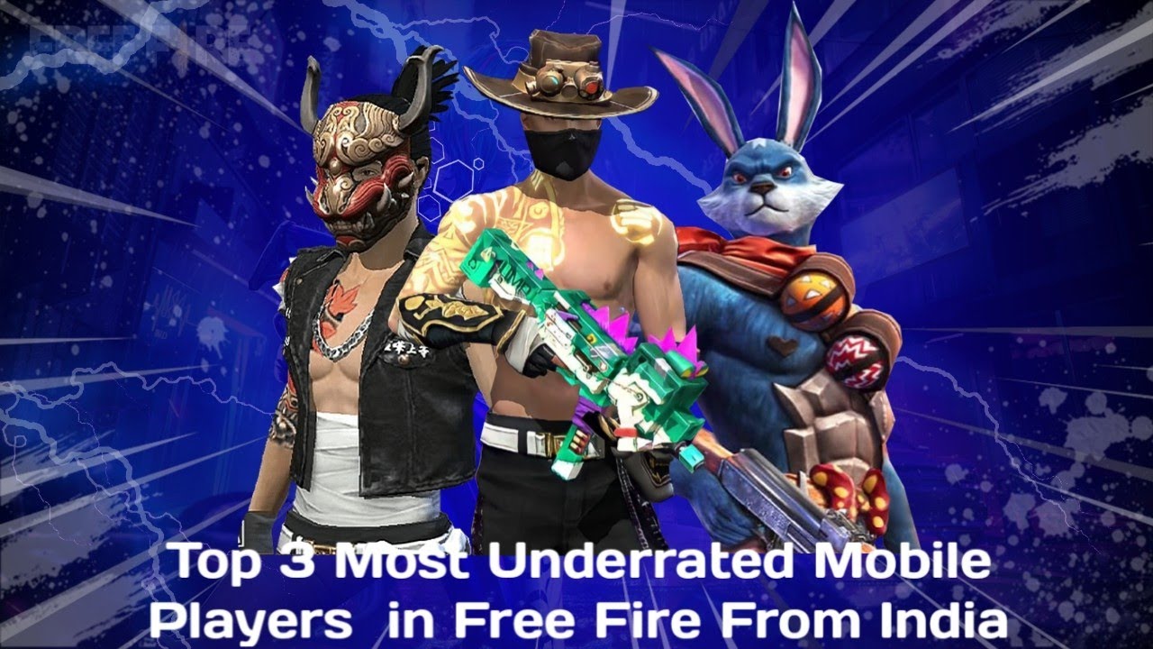 Top 3 Most Underrated Mobile Players  in Free Fire From India 🇮🇳 | Free Fire Best Underrated Player