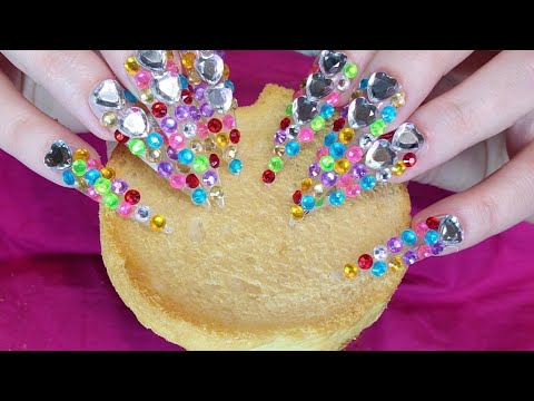 ASMR Scratching Dry Toast | Extremely Long Nails | No Talking