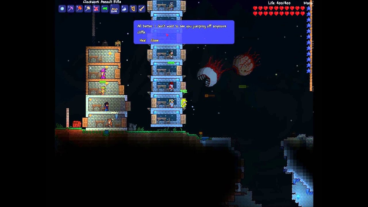 TERRARIA BOSSES (THE TWINS) - YouTube