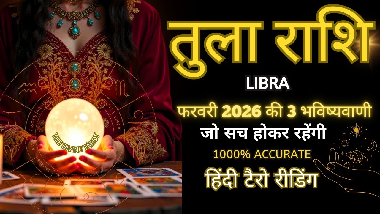 ♎ Весы • ВЕСЫ ✨ 3 предсказания на февраль 2026 года, которые сбудутся | ТАРО НА ХИНДИ | ФЕВРАЛЬ 2026