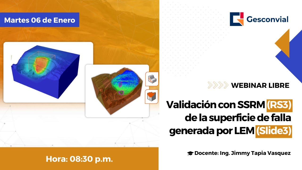 WEBINAR: Validación con SSRM (RS3) de la superficie de falla generada por LEM (Slide3)