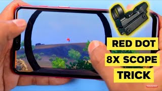 Pubg Mobile Red Dot To 8X Scope Trick 2020