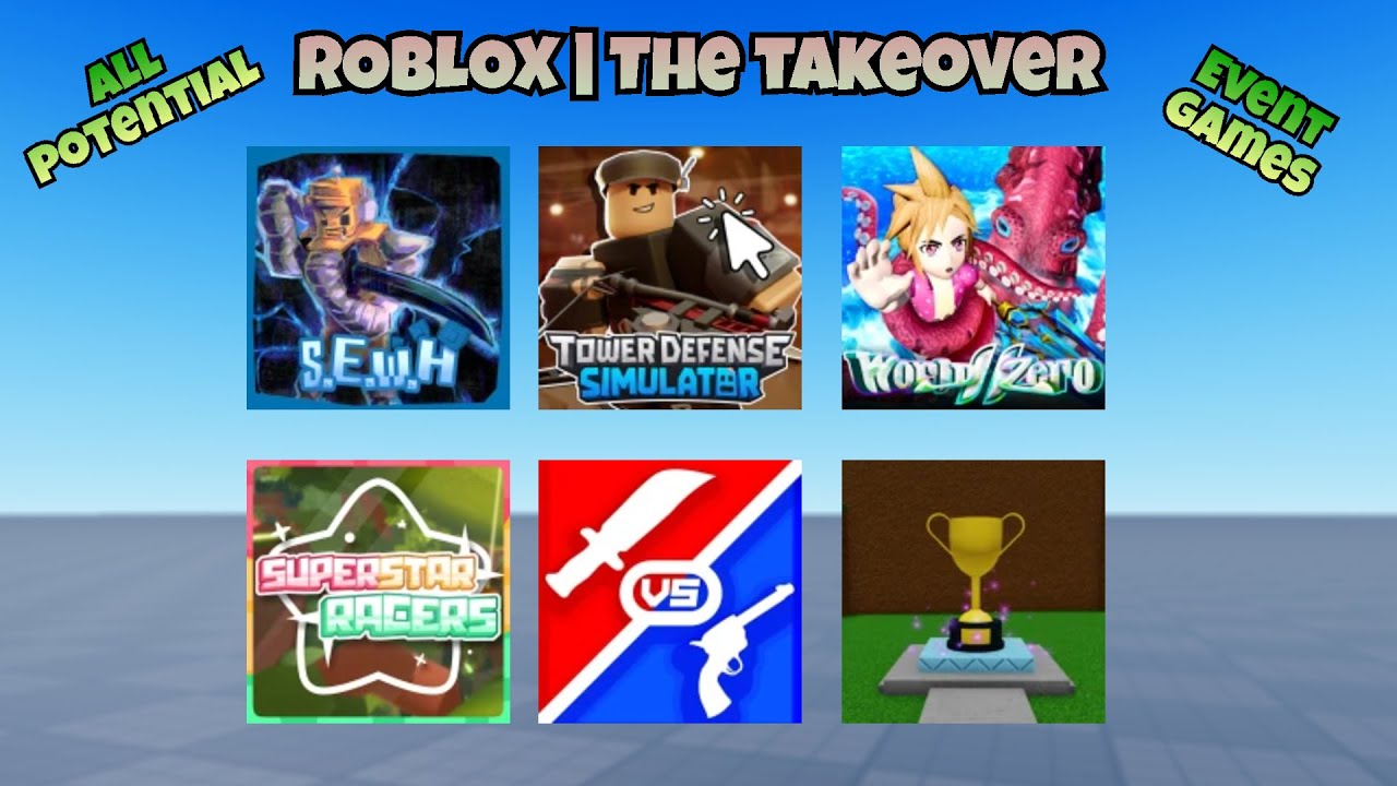 Roblox The Takeover ALL Potential Games!