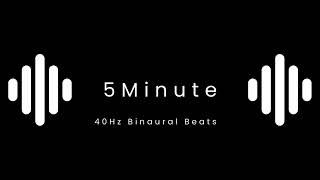 40Hz Binaural beats 5 minute #short #ytshorts #motivation #tranding #3d #animation