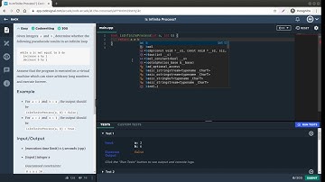 CodeSignal. Arcade. The Core. 12. Is Infinite Process? (Solution + Explanation)