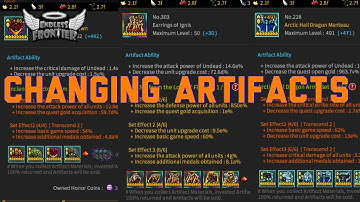 Changing My Artifacts Up - Endless Frontier