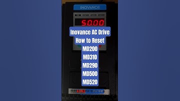 🚀🔧 **How to Reset Inovance VFD MD200/MD310/MD290/MD520!** 🔧🚀