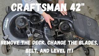 Craftsman Garden Tractors BASIC Mower deck Maintenance DIY