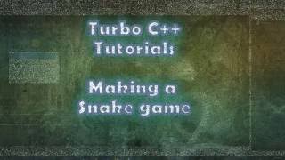 Turbo C++ Tutorials : Making a Snake Game | PART 1