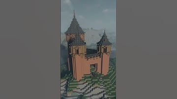 Medieval castle on a hill l Timelapse build