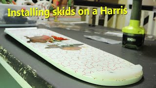 Installing skids on a Powell Peralta Kevin Harris deck - no griptape