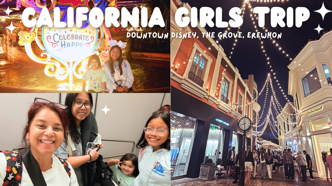 Travel Day ✈️ California ,Downtown Disney, The Grove