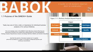 BABOK GUIDE v3 Introduction 1.1. Purpose of BABOK Guide