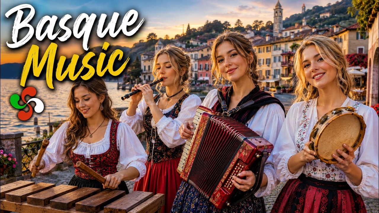 Breathtaking Basque Folk Instrumental | Txalaparta Rhythm & Trikitixa ...
