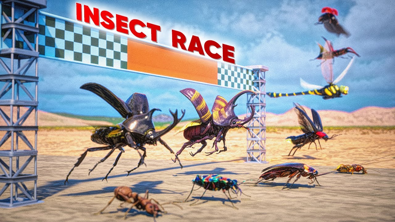 🐞INSECT SPEED Comparison 🏁 3D