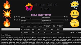 Nexus Select Trust Reits Q3 Distribution Advice For Fy 25 Official Email Dividend Payment