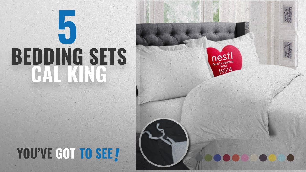Top 10 Bedding Sets Cal King [2018] Nestl Bedding Duvet Cover, Protects and Covers your