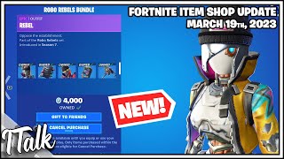 Fortnite Item Shop *NEW* ROBO REBELS BUNDLE! [March 19th, 2023] (Fortnite Battle Royale)